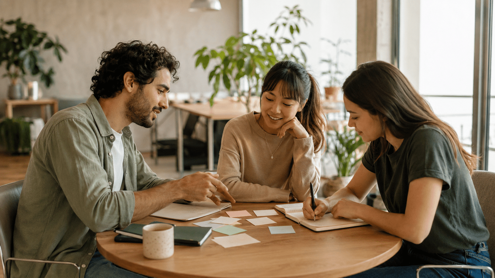 Equipo definiendo las evaluaciones necesarias para una vacante